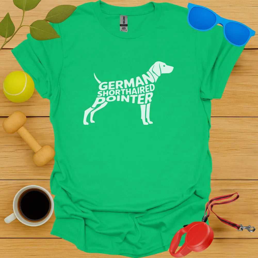 German Shorthaired Pointer Typography Tee
