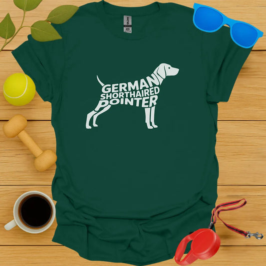 German Shorthaired Pointer Typography Tee