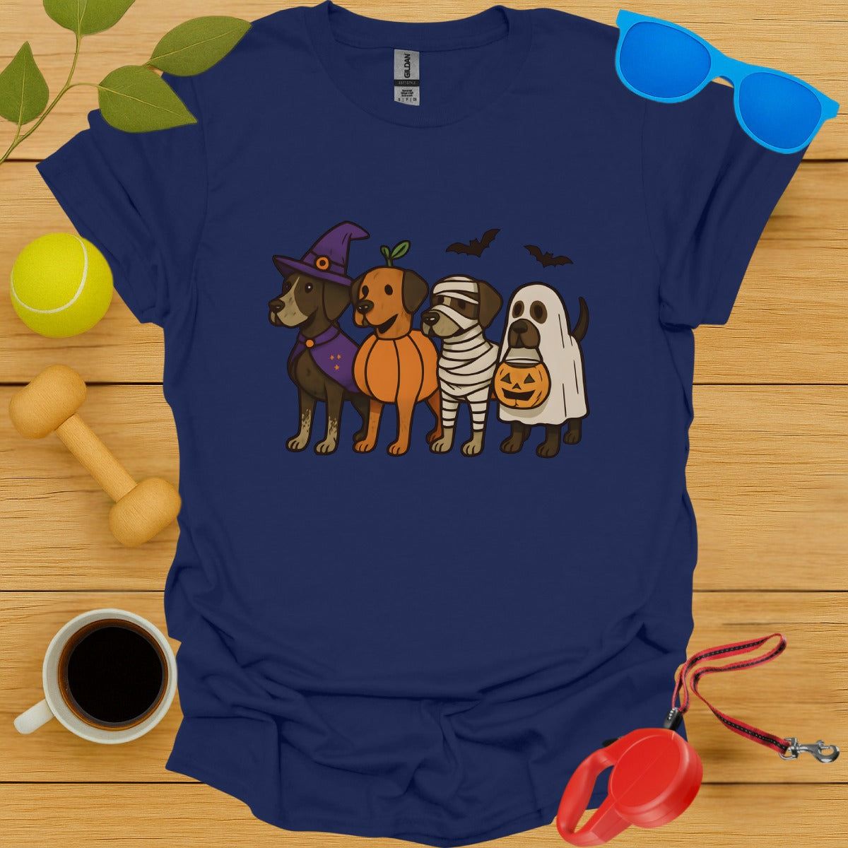 Adorable Dogs in Halloween Costumes Tee product type