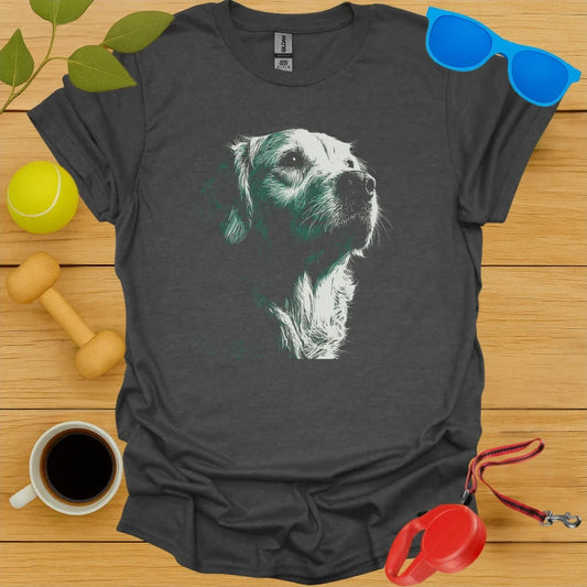 Golden Retriever Duotone Portrait Tee