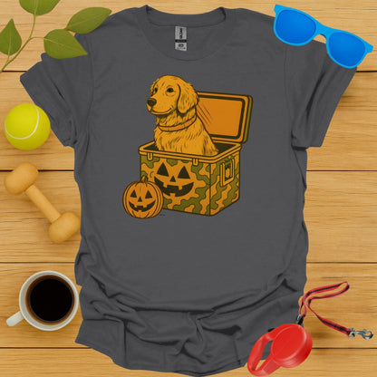 Halloween Themed Dog in Pumpkin Box T-Shirt product