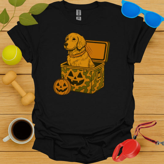 Adorable Dog with Pumpkins Graphic Tee product type
