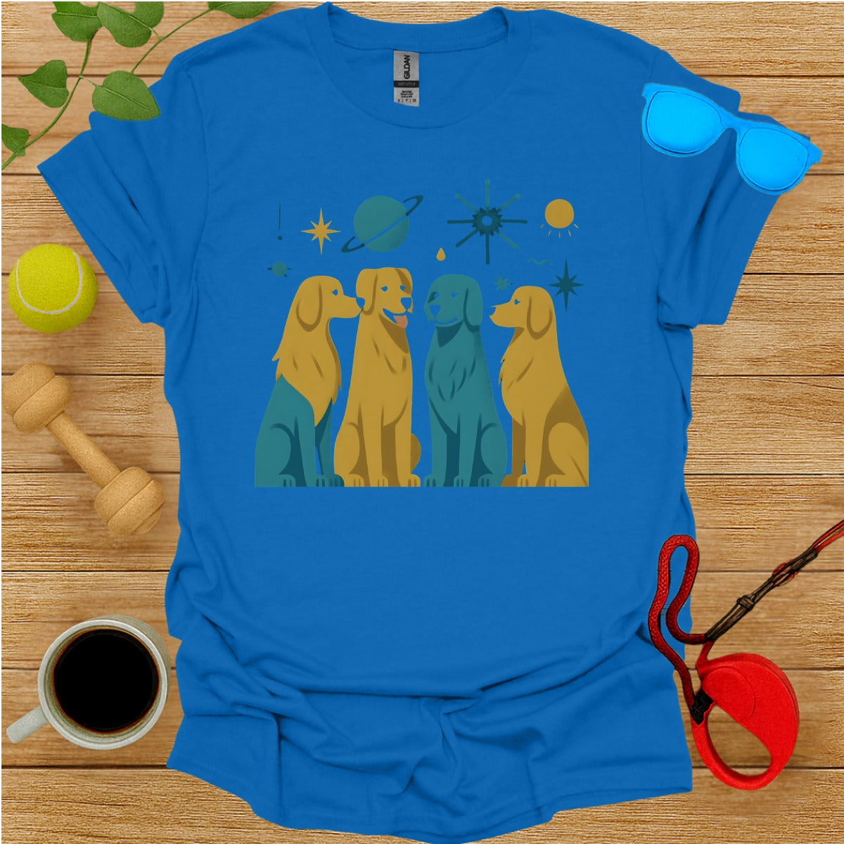 Colorful Canine Companions Graphic Tee product