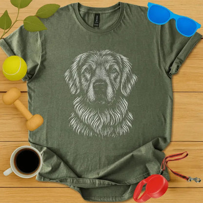 Golden Retriever Monochrome Tee