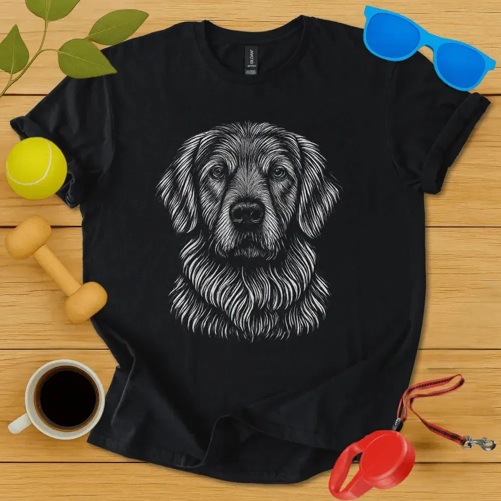 Golden Retriever Monochrome Tee