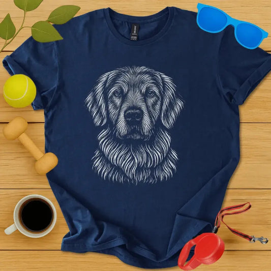 Golden Retriever Monochrome Tee