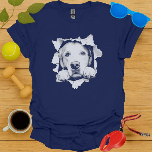 Golden Retriever Peaking T-Shirt