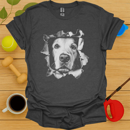 Golden Retriever Peaking Tee