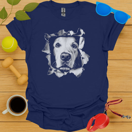 Golden Retriever Peaking Tee