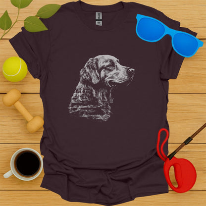 Golden Retriever Sketch T-Shirt