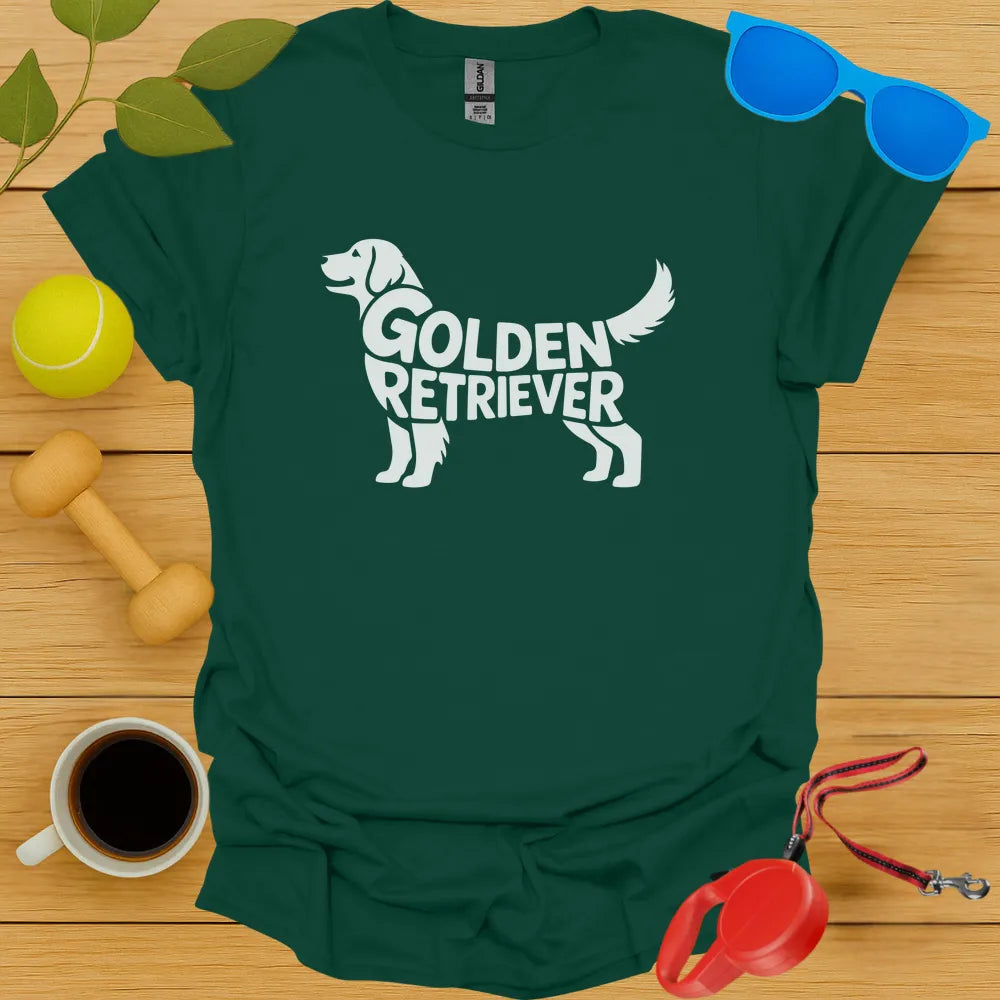 Golden Retriever Typography Tee