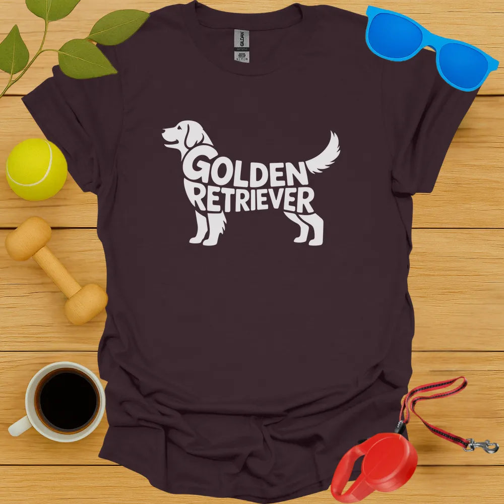 Golden Retriever Typography Tee