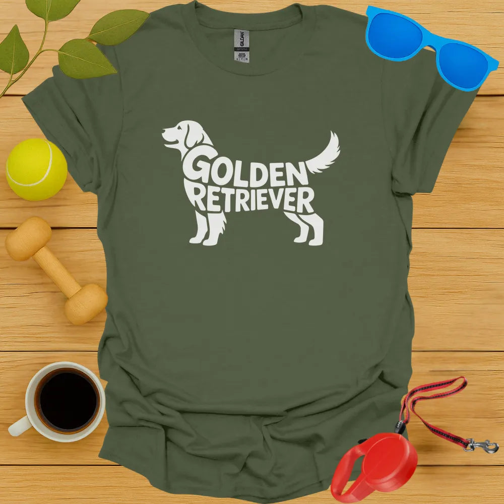 Golden Retriever Typography Tee