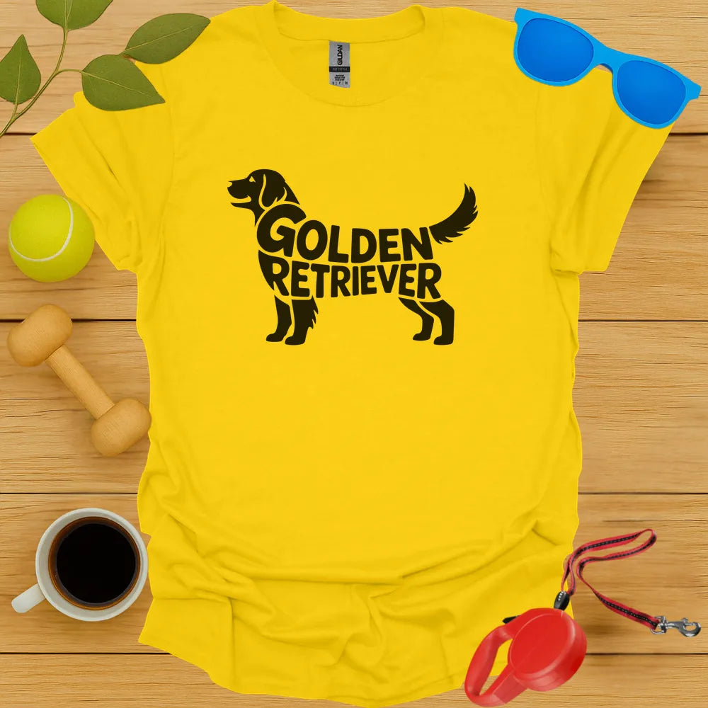 Golden Retriever Typography Tee