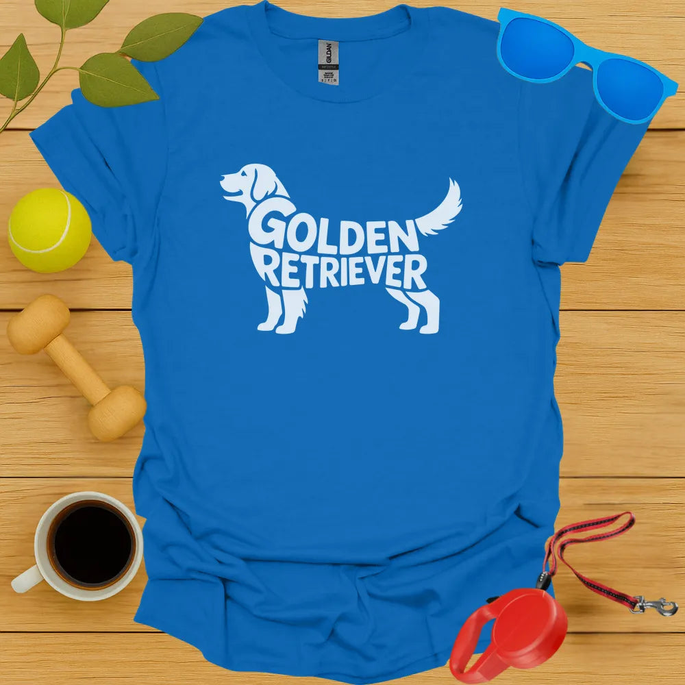 Golden Retriever Typography Tee