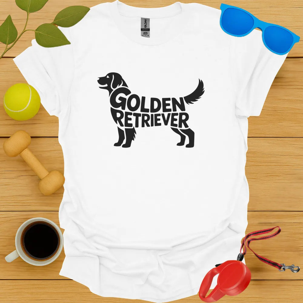 Golden Retriever Typography Tee