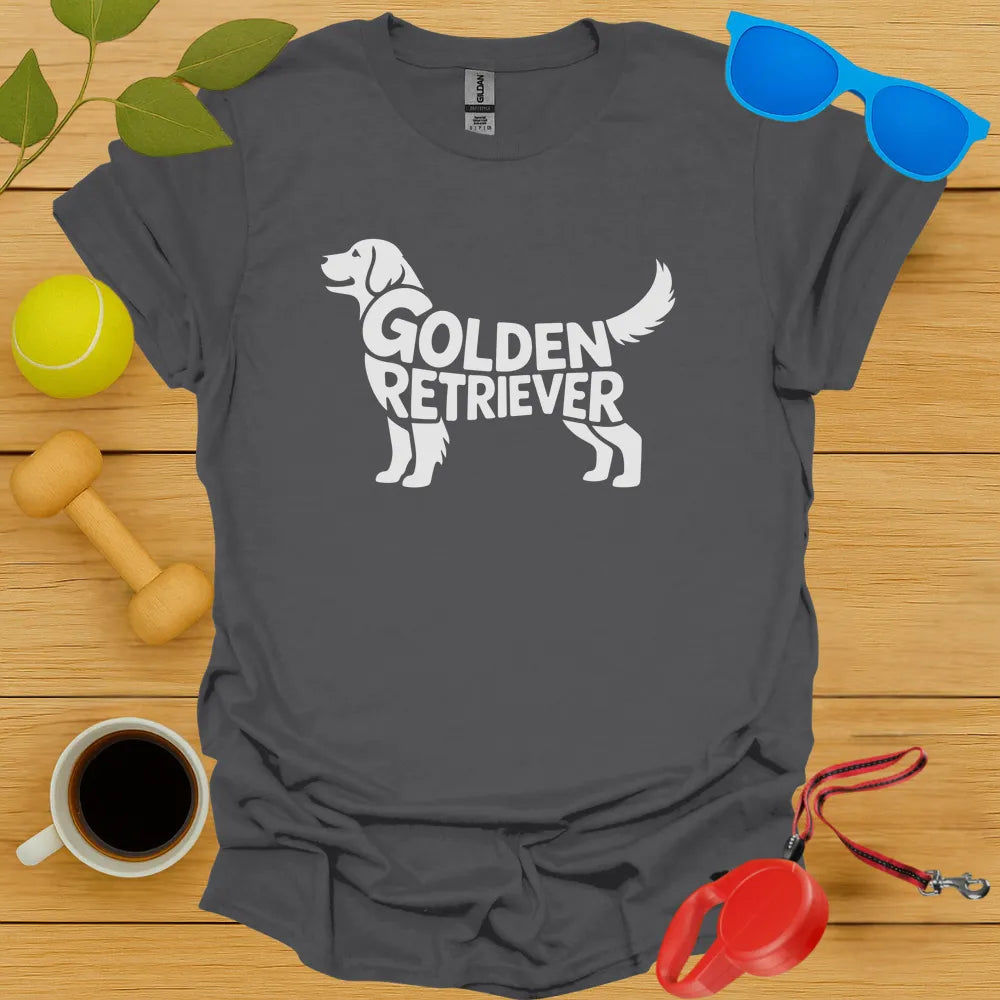 Golden Retriever Typography Tee