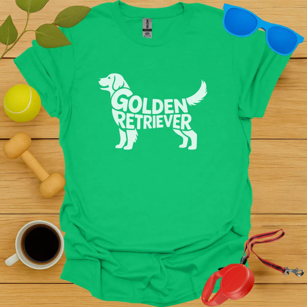 Golden Retriever Typography Tee