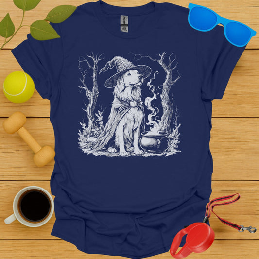 Golden Retriever Witch T-Shirt