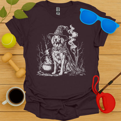 Golden Retriever Witch Tee