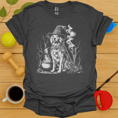 Golden Retriever Witch Tee