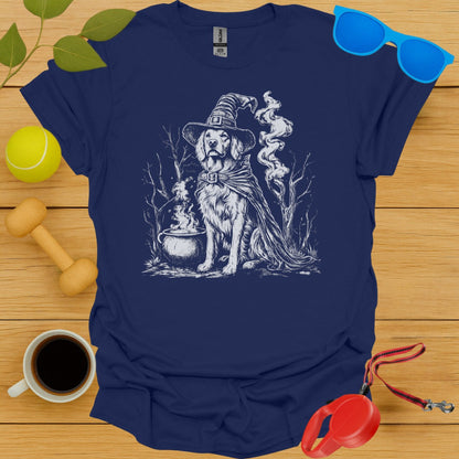 Golden Retriever Witch Tee