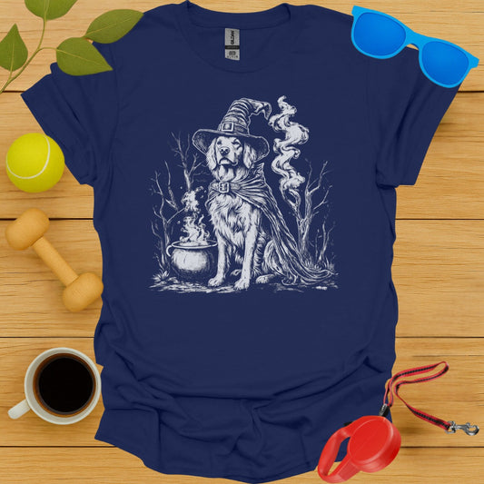 Golden Retriever Witch Tee