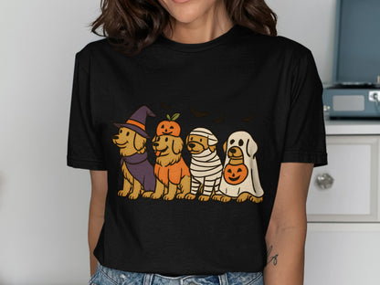 Cute Halloween Dogs Printed Tee Shirt product type