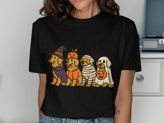 Cute Halloween Dogs Printed Tee Shirt product type