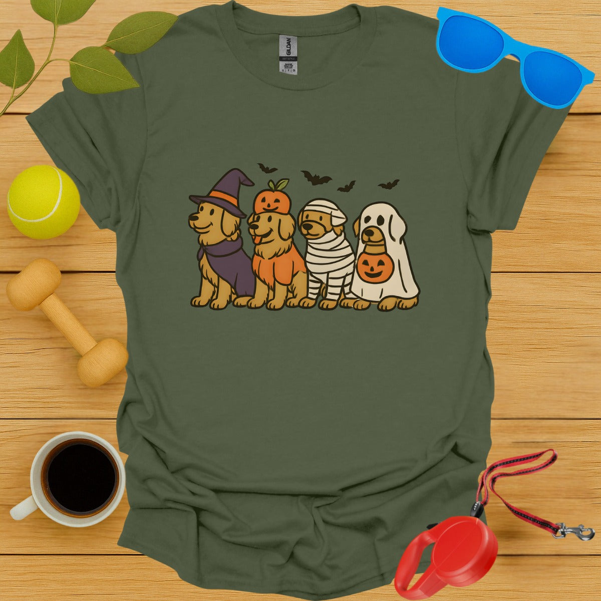 Halloween Themed Dogs Printed Shirt product