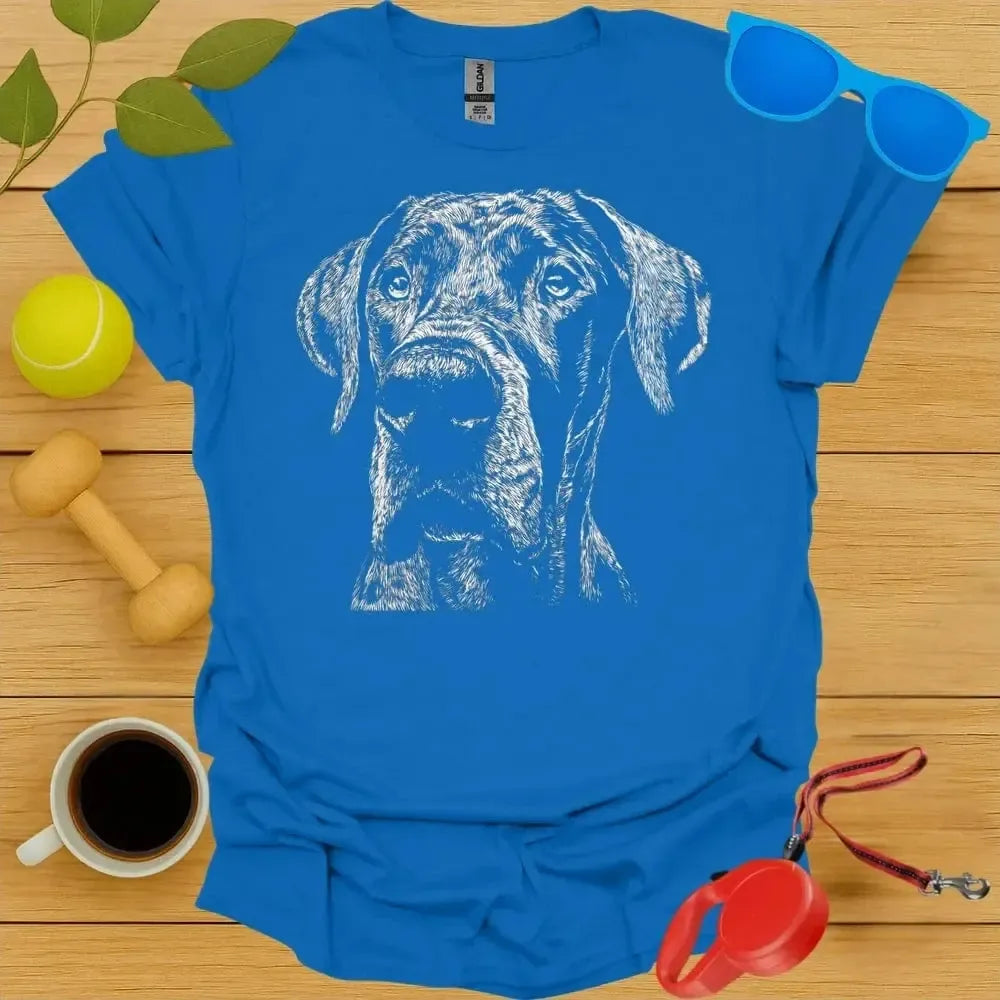Great Dane Monochrome Portrait Tee