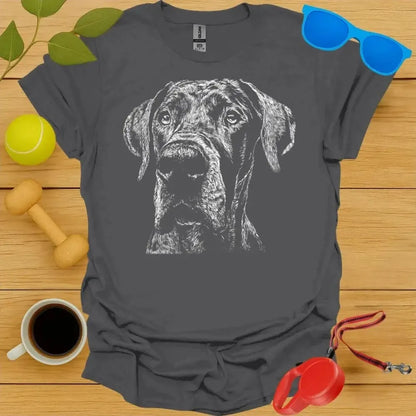 Great Dane Monochrome Portrait Tee