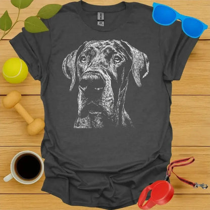 Great Dane Monochrome Portrait Tee