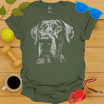 Great Dane Monochrome Portrait Tee