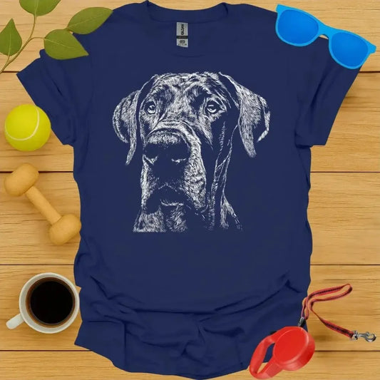 Great Dane Monochrome Portrait Tee