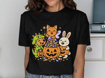 Cute Cartoon Halloween Characters Kids T-shirt product
