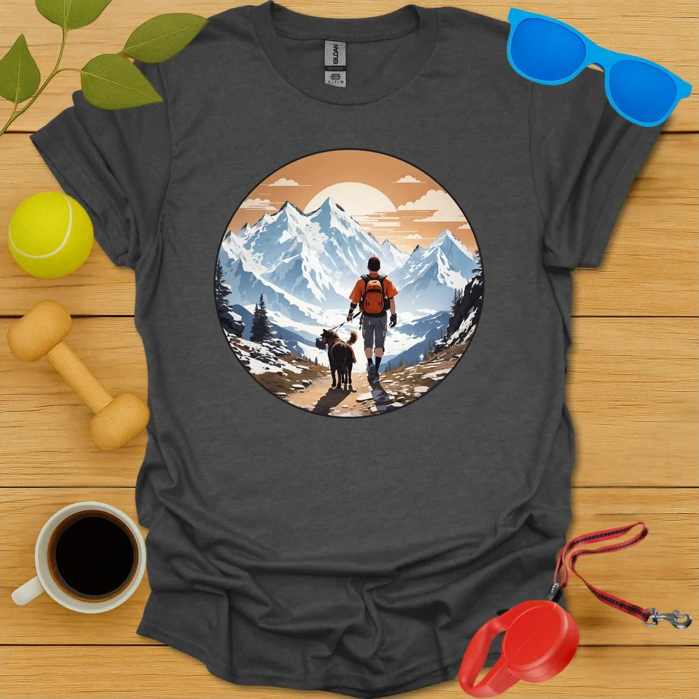 High Peaks, Loyal Paws | Hiking Graphic Tee-Critter Lane