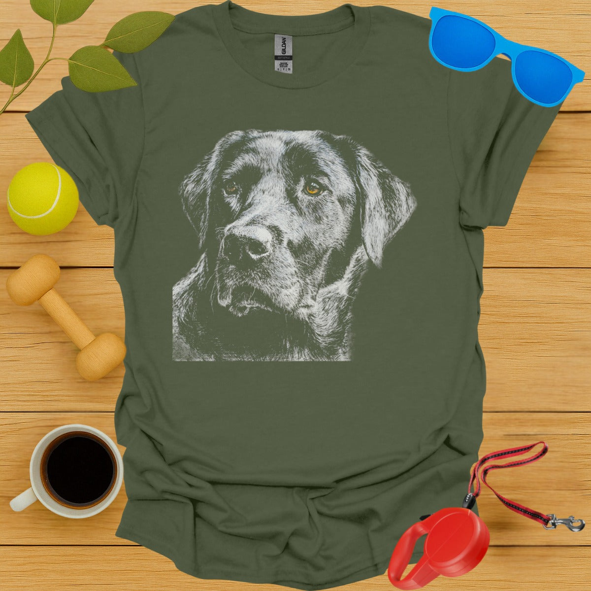 Labrador Retriever Crayon Portrait