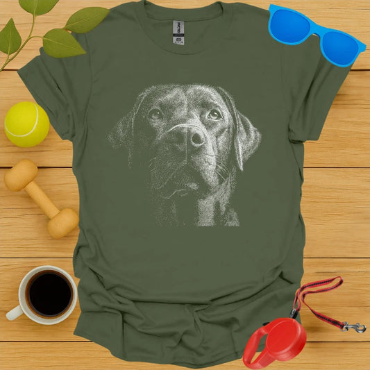 Labrador Retriever Dotwork Portrait Tee