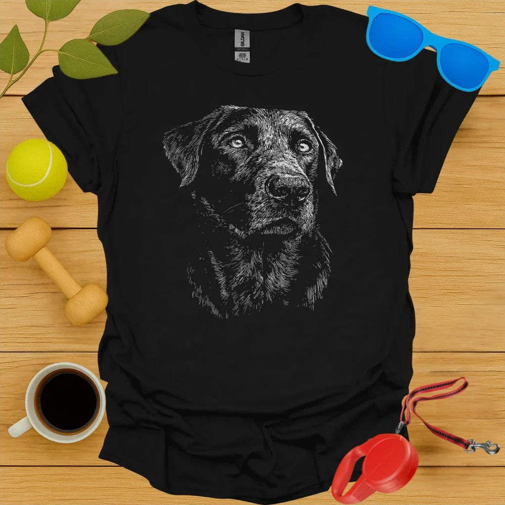 Labrador Retriever Drawing Tee