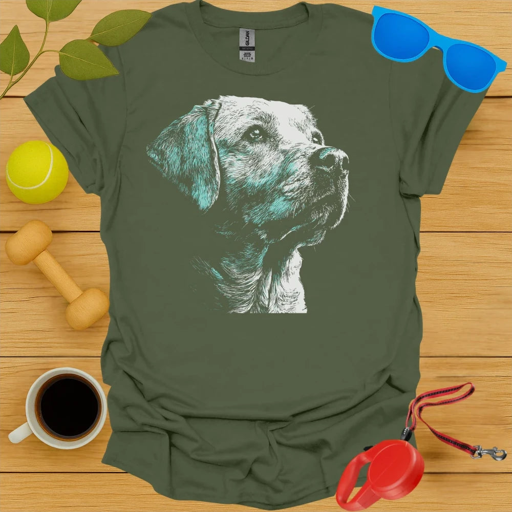 Labrador Retriever Duotone Portrait Tee
