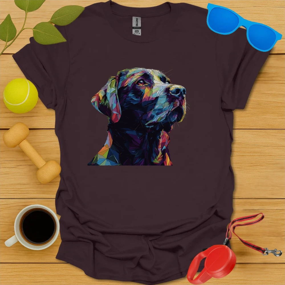Labrador Retriever Geometric Angular Portrait Tee