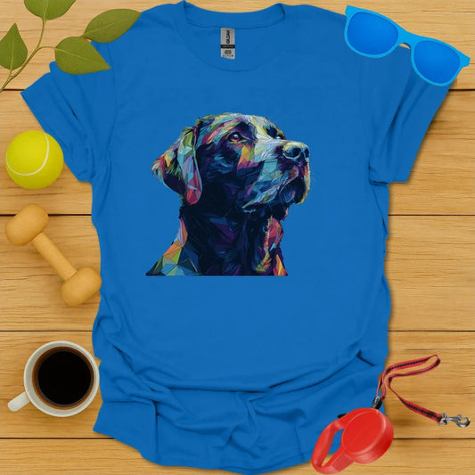 Labrador Retriever Geometric Angular Portrait Tee