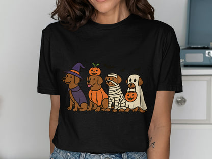 Adorable Halloween Dogs Graphic Tee Shirt product