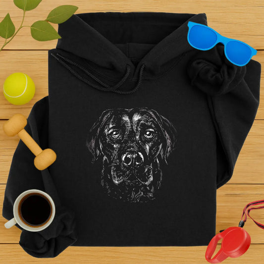Labrador Retriever Monochrome Hoodie