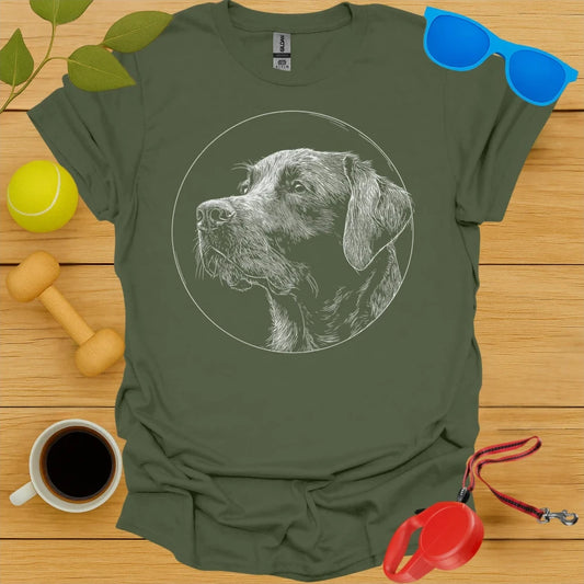 Labrador Retriever Monoline Portrait Tee