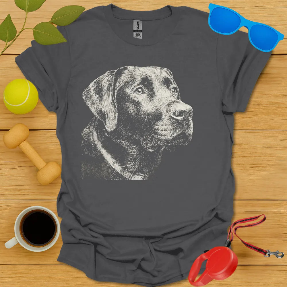 Labrador Retriever Sketch Portrasit Tee
