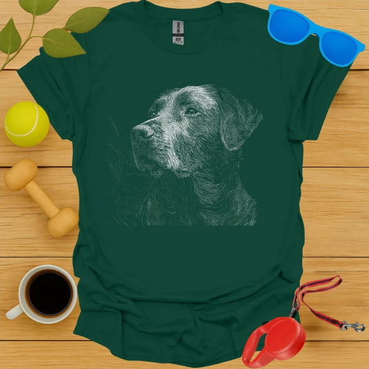 Labrador Retriever Topographic Portrait Tee