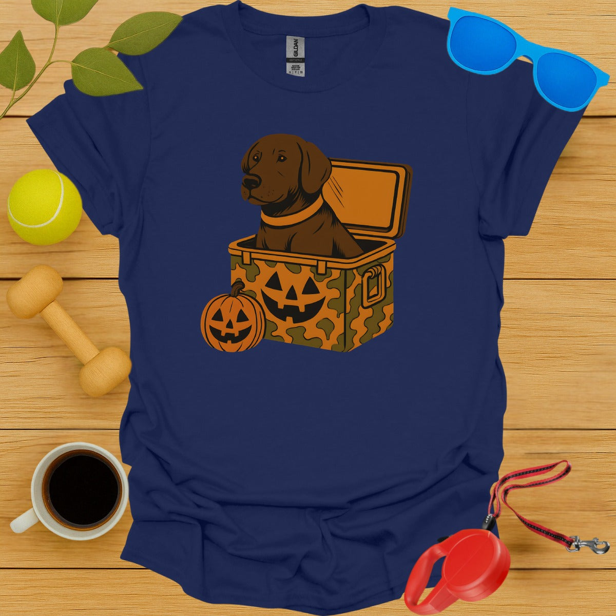 Halloween Labrador Pumpkin Box Graphic T-Shirt product type