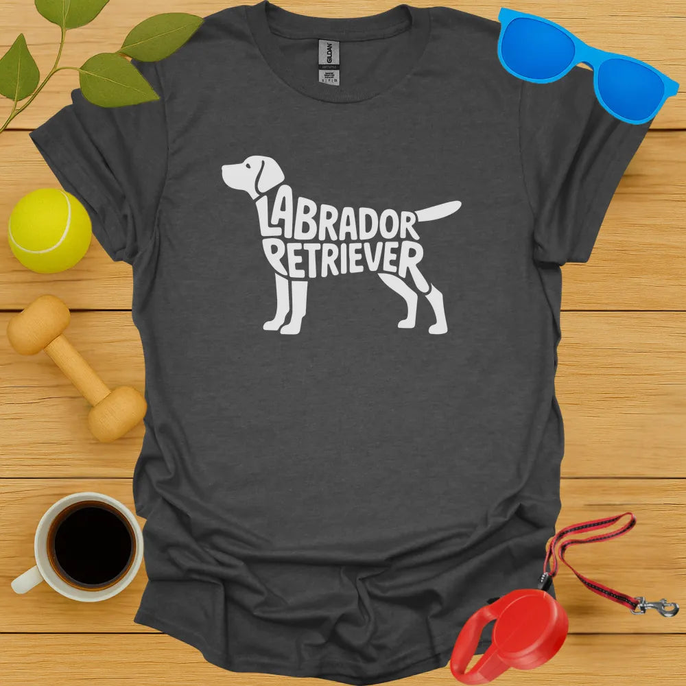 Labrador Retriver Typography Tee